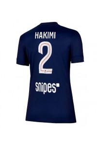 Paris Saint-Germain Achraf Hakimi #2 Fotballdrakt Hjemme Klær Dame 2025-26 Korte ermer